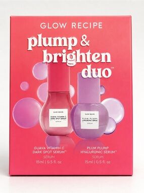 NEW Glow Recipe Plump & Brighten Duo | Plum Plump + Guava Vitamin C | Sealed